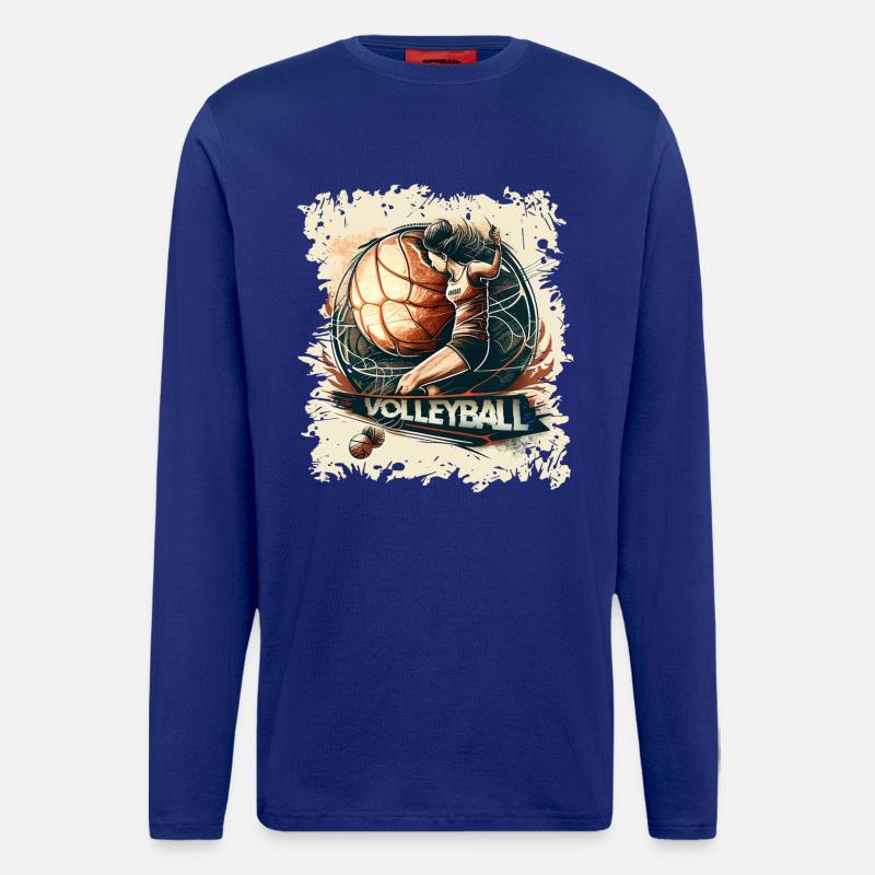 Volleyball - Langarmshirt - made by SPREAD - Iconic Blue