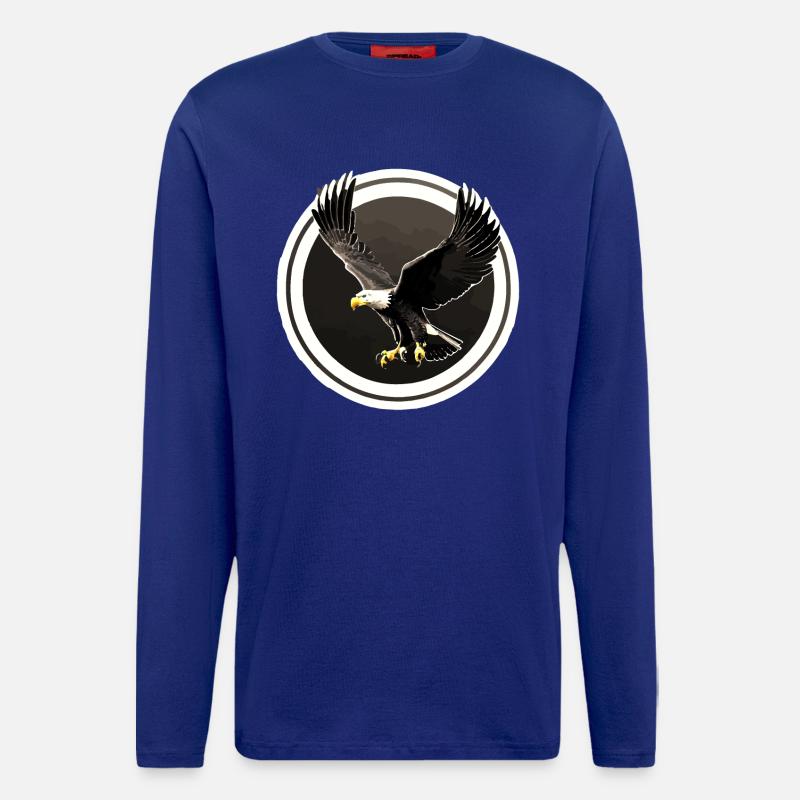 Eagle logo in circles - Longsleeve - made by SPREAD  - Iconic Blue