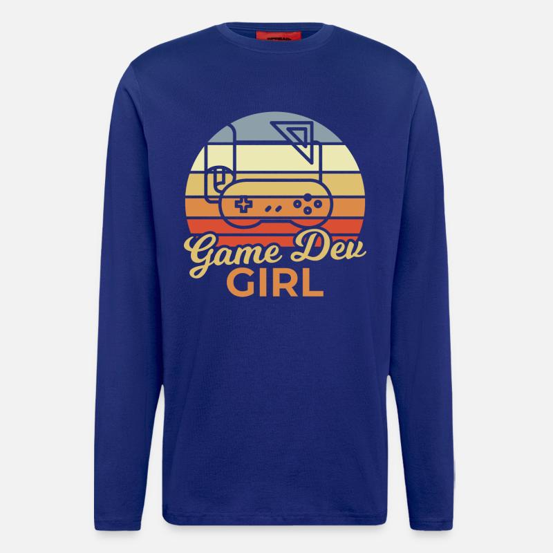 Game Dev Mädchen - Langarmshirt - made by SPREAD  - Iconic Blue
