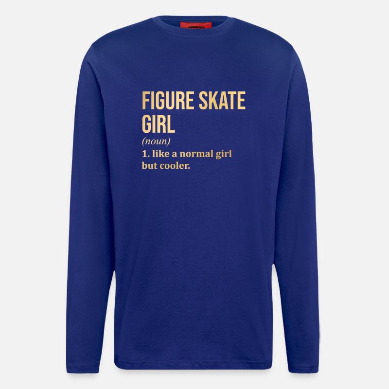 Eiskunstlauf Mädchen Lustiger Spruch - Langarmshirt - made by SPREAD - Iconic Blue