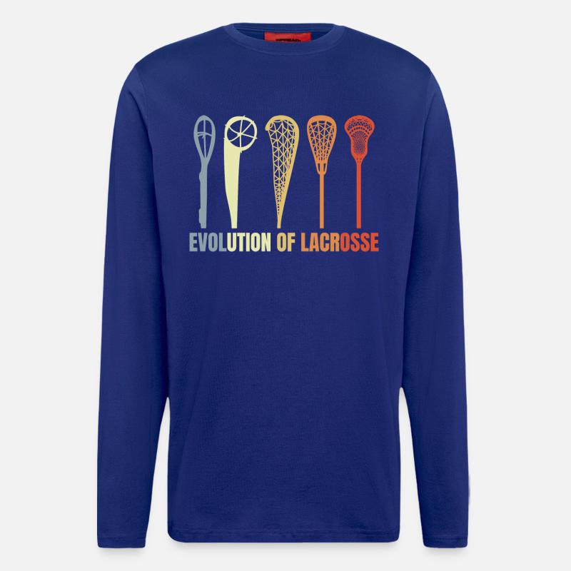 Évolution de la crosse - Manches longues bio décontracté fabriqué en UE - Iconic Blue