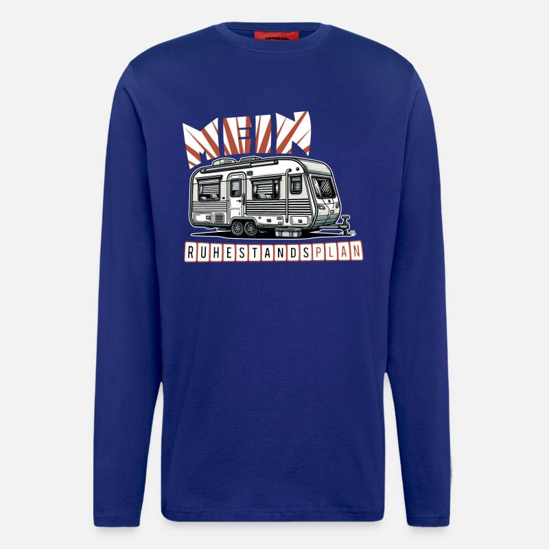 Ruhestand in Stil - Mit Wohnmobil - Langarmshirt - made by SPREAD  - Iconic Blue