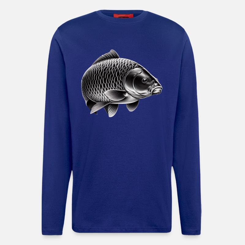 Spiegelkarpfen - Langarmshirt - made by SPREAD  - Iconic Blue
