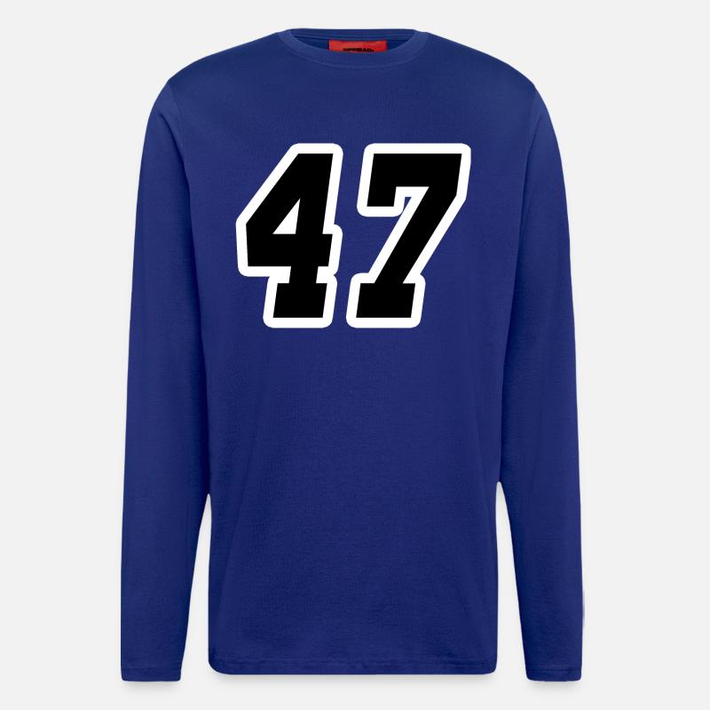 Nummer siebenundvierzig 47 - Langarmshirt - made by SPREAD  - Iconic Blue
