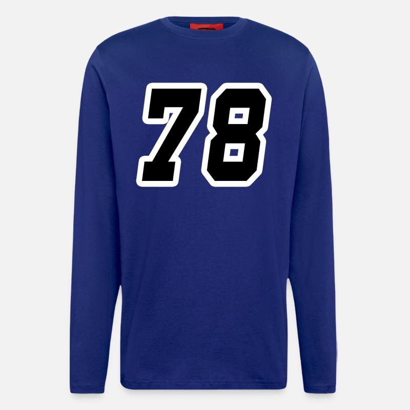 Nummer achtundsiebzig 78 - Langarmshirt - made by SPREAD  - Iconic Blue