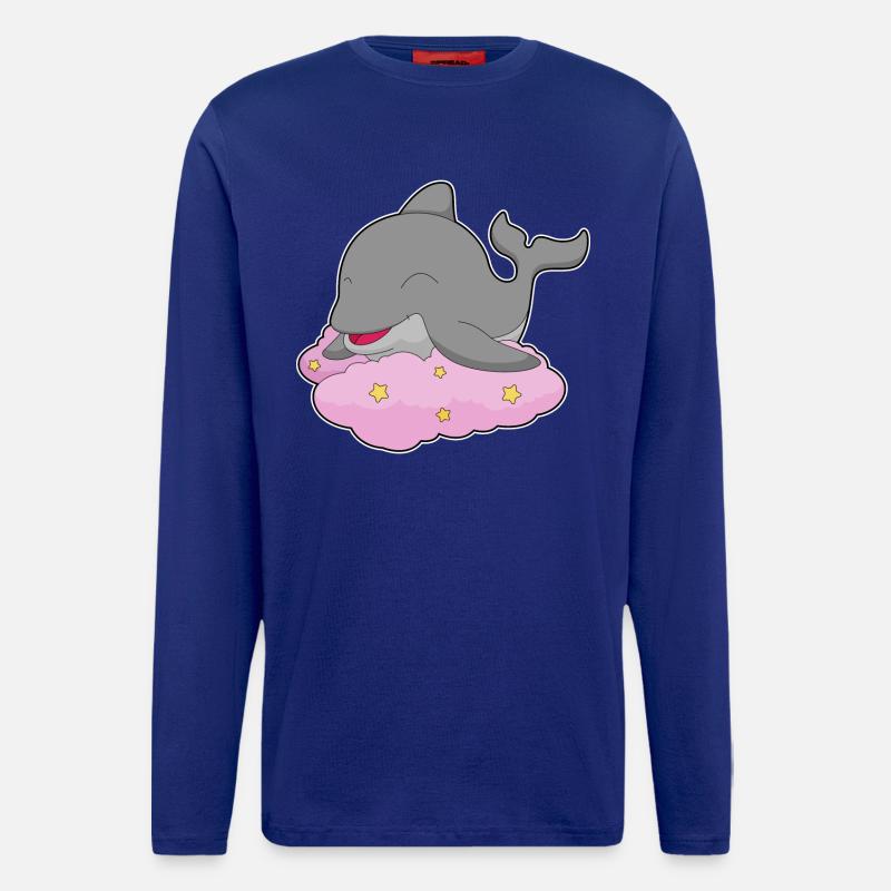 Dolphin Clouds - Longsleeve - made by SPREAD - Iconic Blue