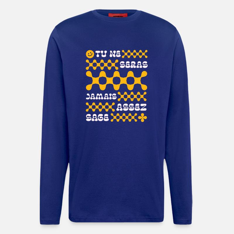 You'll never be wise enough - Longsleeve - made by SPREAD  - Iconic Blue