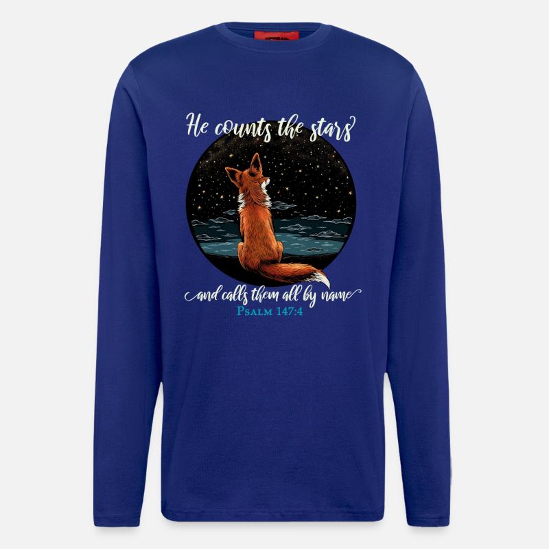 Bibelvers Christlich Religiös - Langarmshirt - made by SPREAD  - Iconic Blue
