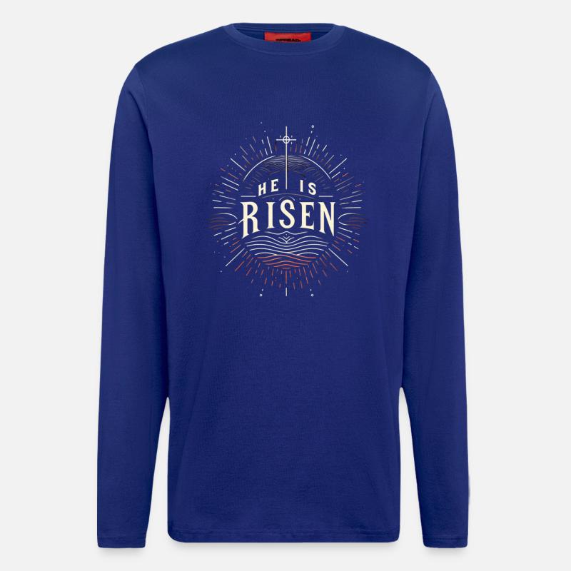 He is risen - Longsleeve - made by SPREAD  - Iconic Blue
