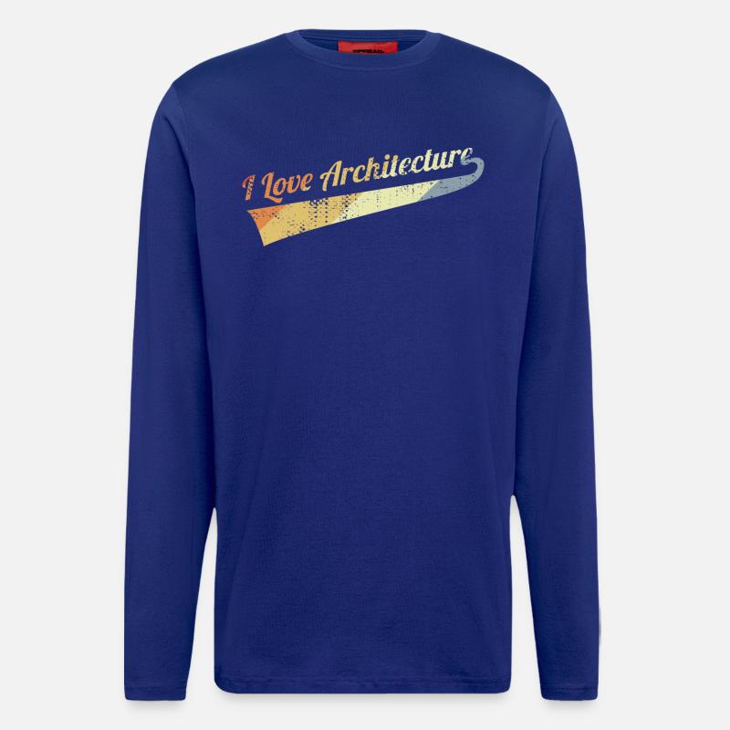 I Love Architecture - Langarmshirt - made by SPREAD  - Iconic Blue