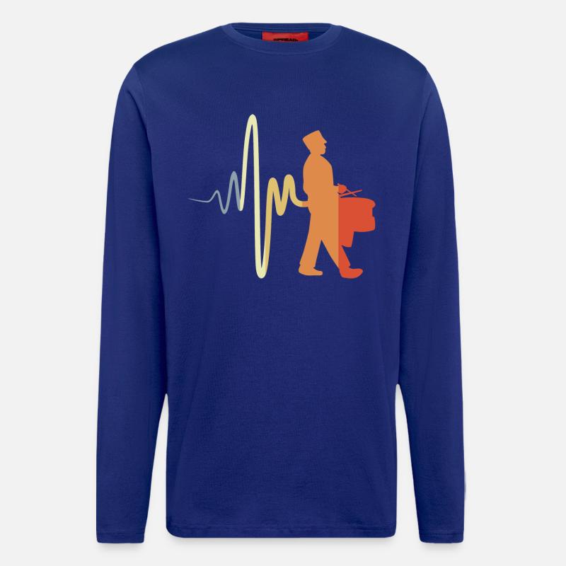 Marschtrommler - Langarmshirt - made by SPREAD  - Iconic Blue