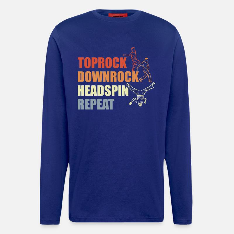 Breakdance Routine - Longsleeve - made by SPREAD  - Iconic Blue