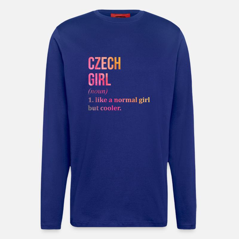 Tschechisch - Langarmshirt - made by SPREAD  - Iconic Blue