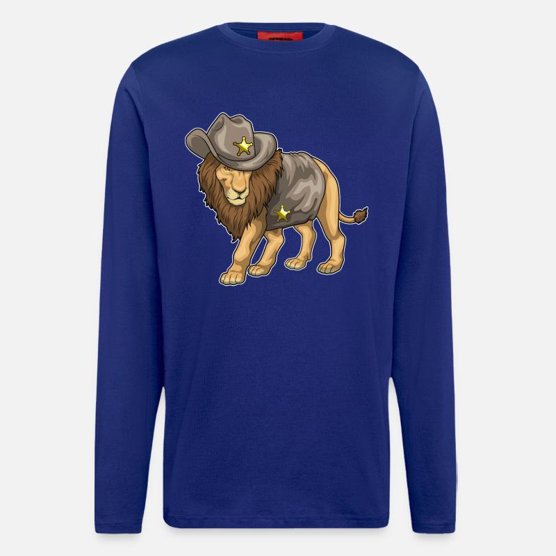 Lion Sheriff Sheriff's Hat - Longsleeve - made by SPREAD  - Iconic Blue