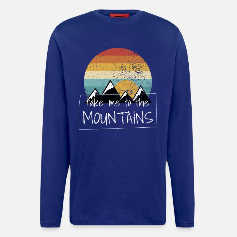 Wandern Wanderungen - Langarmshirt - made by SPREAD  - Iconic Blue