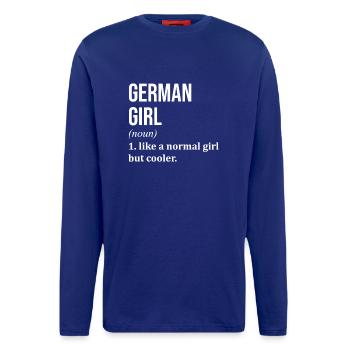 Deutschland Deutschland Deutschland - Langarmshirt - made by SPREAD  - Iconic Blue - Vorne