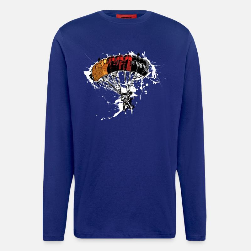 Fallschirmspringer - Langarmshirt - made by SPREAD - Iconic Blue