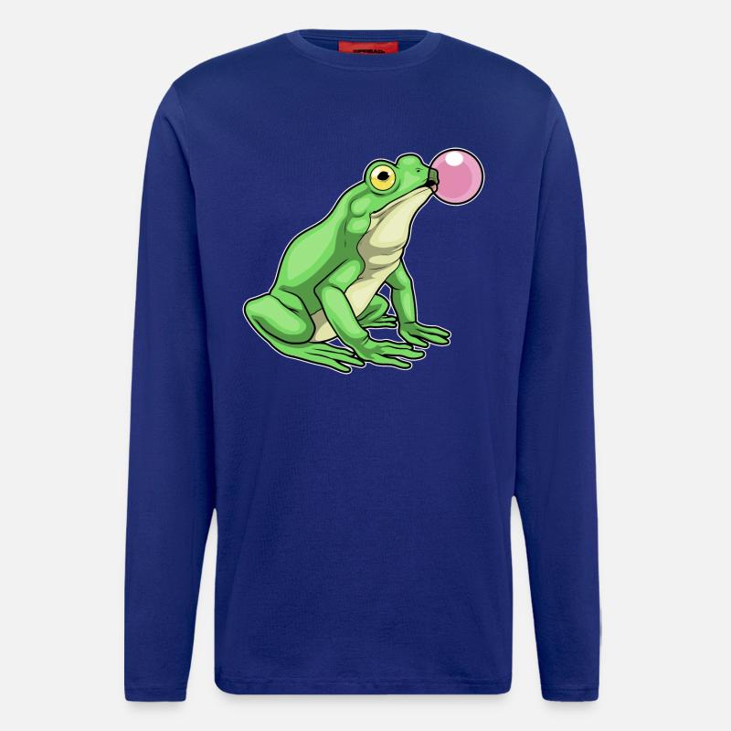 Frog Chewing Gum - Longsleeve - made by SPREAD  - Iconic Blue