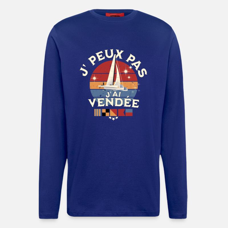 J'peux pas j'ai Vendée Glb - Manches longues bio décontracté fabriqué en UE - Iconic Blue