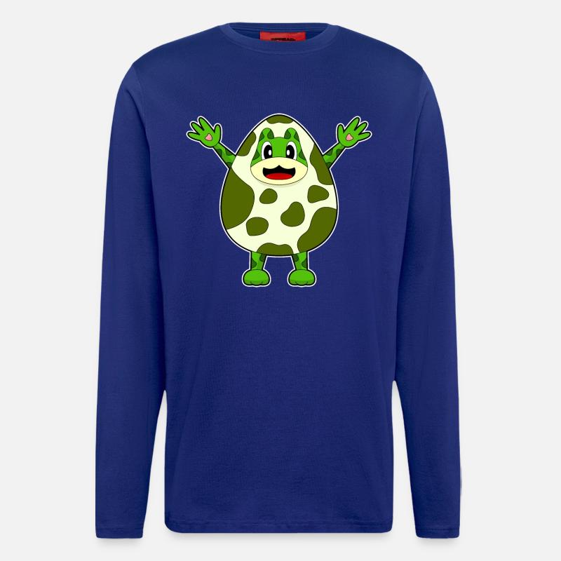 Frosch Ei - Langarmshirt - made by SPREAD  - Iconic Blue
