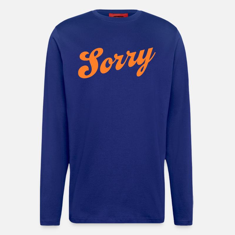 Sorry – Minimalist statement - Longsleeve - made by SPREAD  - Iconic Blue