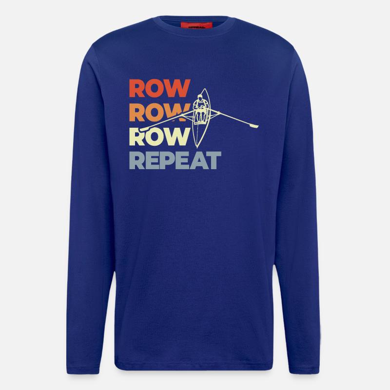 Row Row Row Repeat - Langarmshirt - made by SPREAD  - Iconic Blue