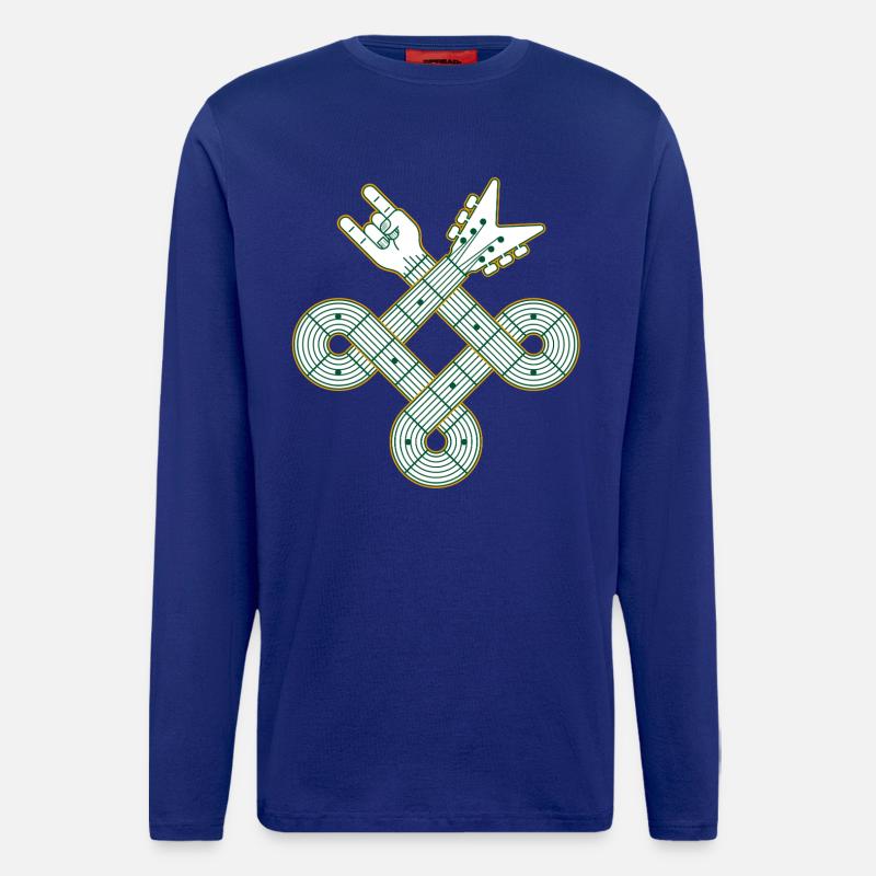 Celtic Knot Guitar - Langarmshirt - made by SPREAD  - Iconic Blue