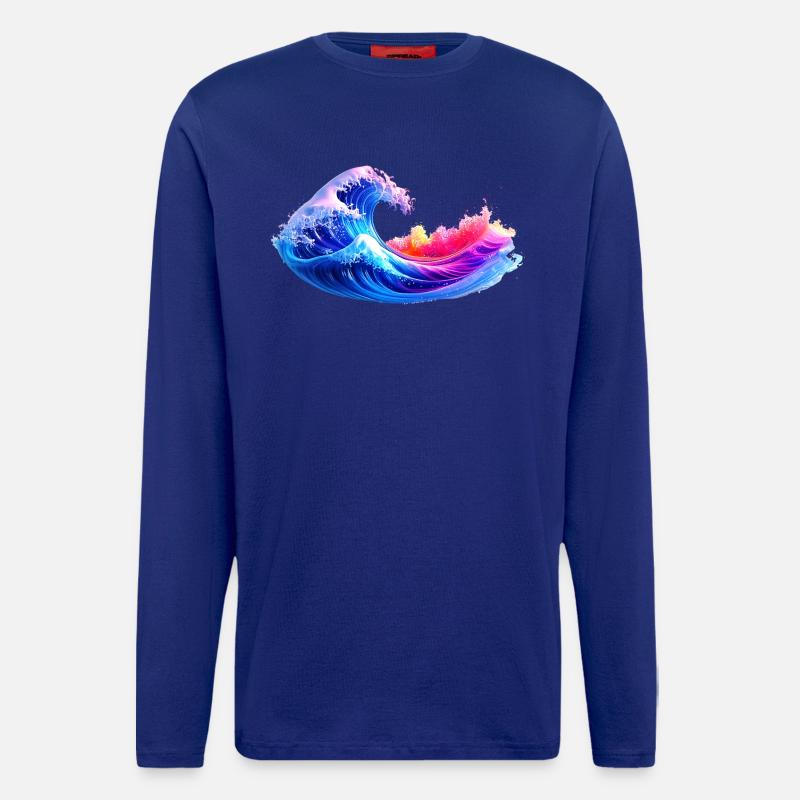 waves - Langarmshirt - made by SPREAD  - Iconic Blue