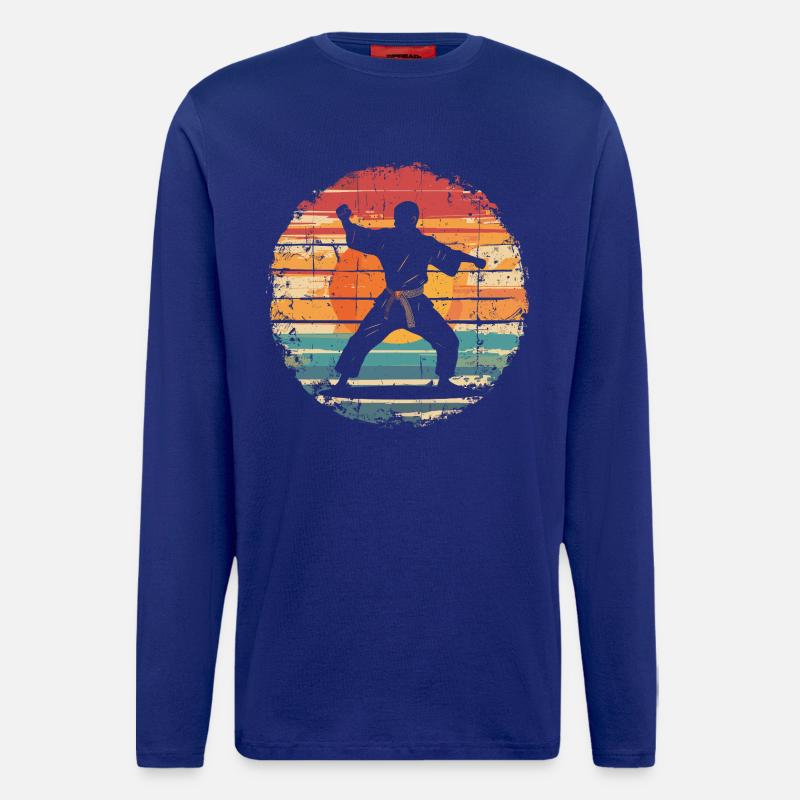 Karateka - Langarmshirt - made by SPREAD  - Iconic Blue
