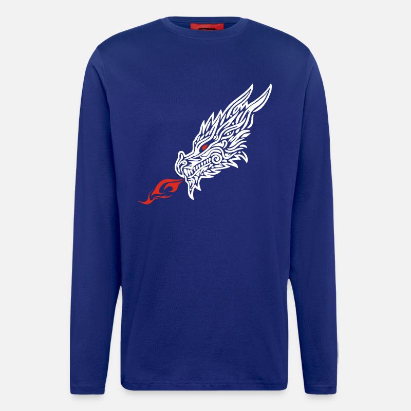 Drachenodem - Langarmshirt - made by SPREAD  - Iconic Blue