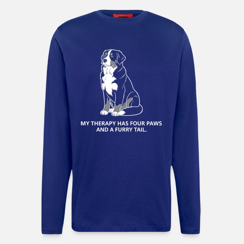 Mein Trainingspartner hat vier Pfoten - Langarmshirt - made by SPREAD - Iconic Blue