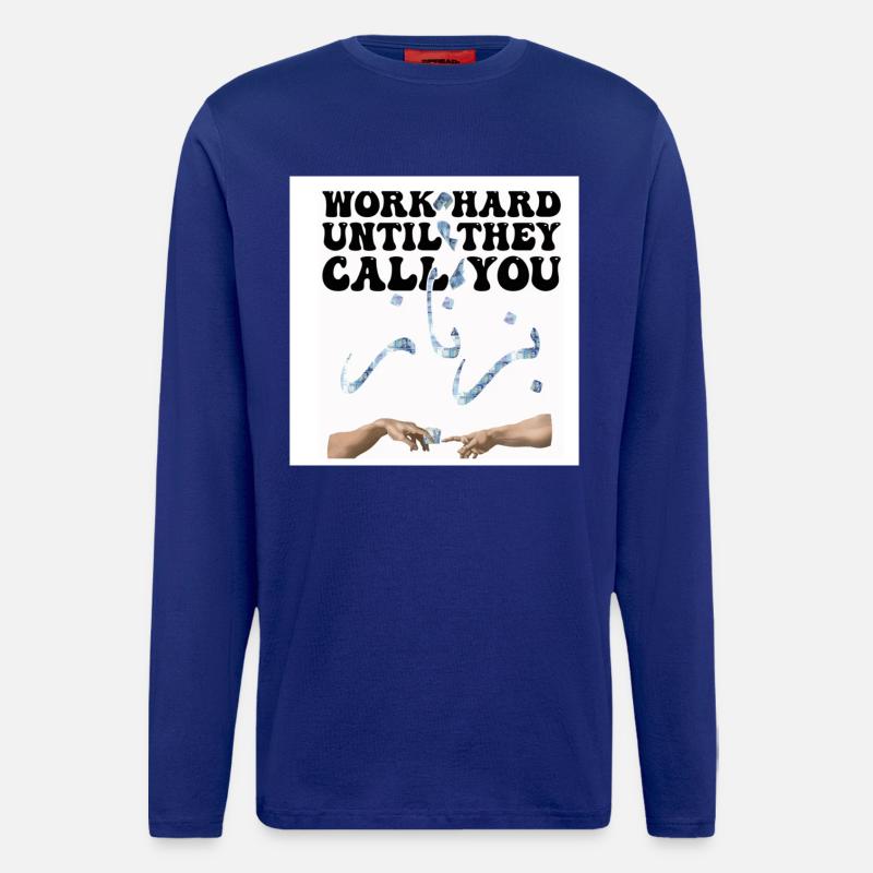 Motivation Arbeit Geld - Langarmshirt - made by SPREAD  - Iconic Blue