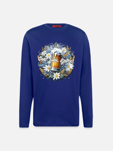 Bavarian Beer Festival Oans, two, g'suffa! - Longsleeve - made by SPREAD - Iconic Blue