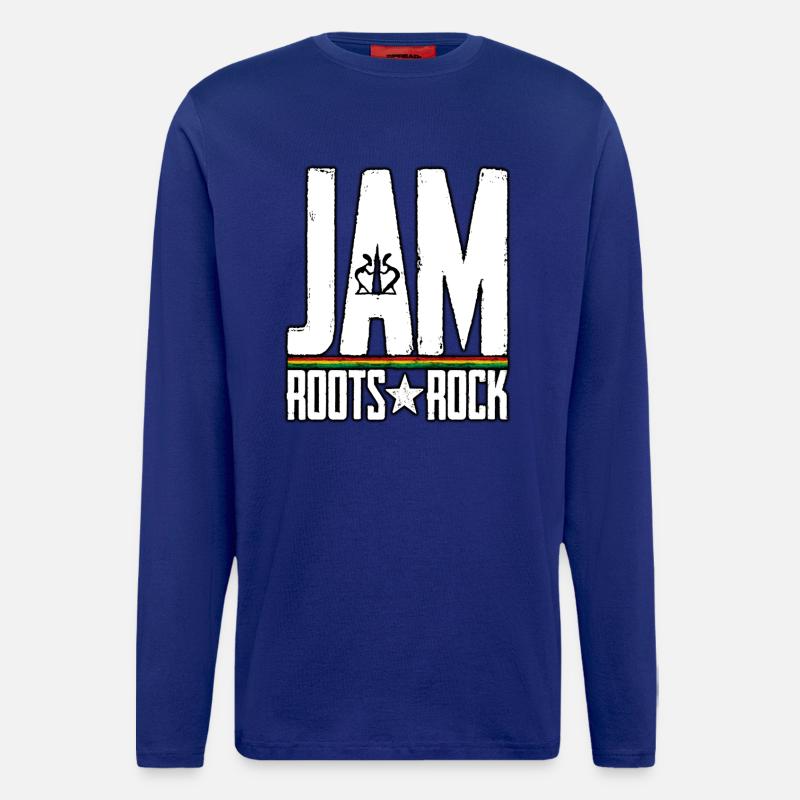 JAM Roots Rock Reggae Design - Langarmshirt - made by SPREAD  - Iconic Blue