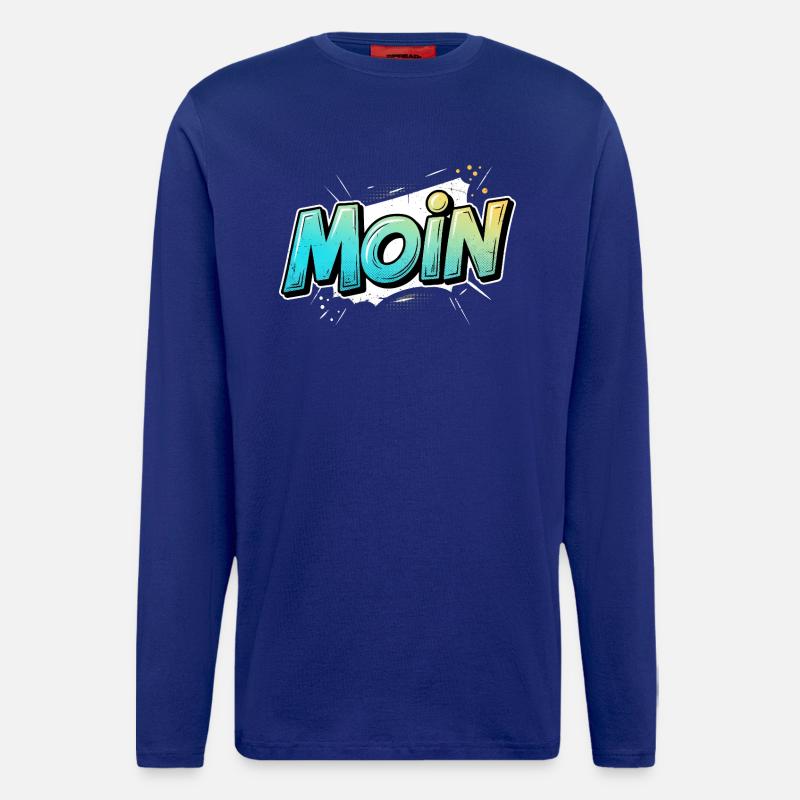 Comic Pop Art Moin Design - Longsleeve - made by SPREAD  - Iconic Blue