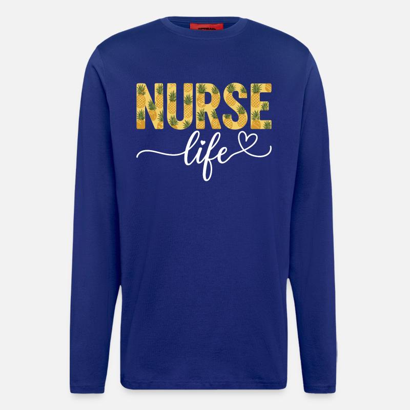 Krankenschwester, Nurse Life - Langarmshirt - made by SPREAD  - Iconic Blue