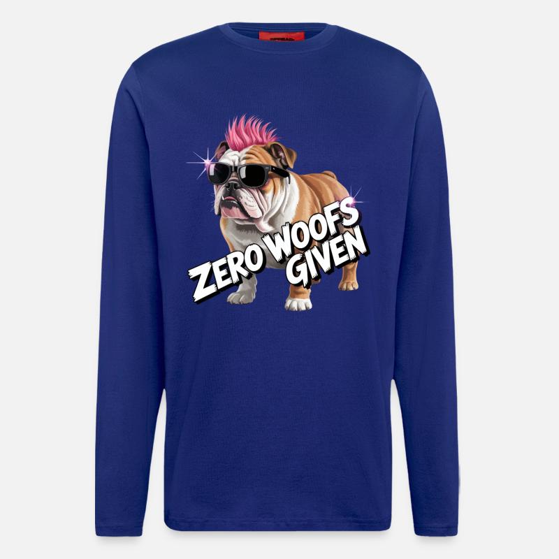Bulldog Punk Mohawk Tee - Langarmshirt - made by SPREAD  - Iconic Blue