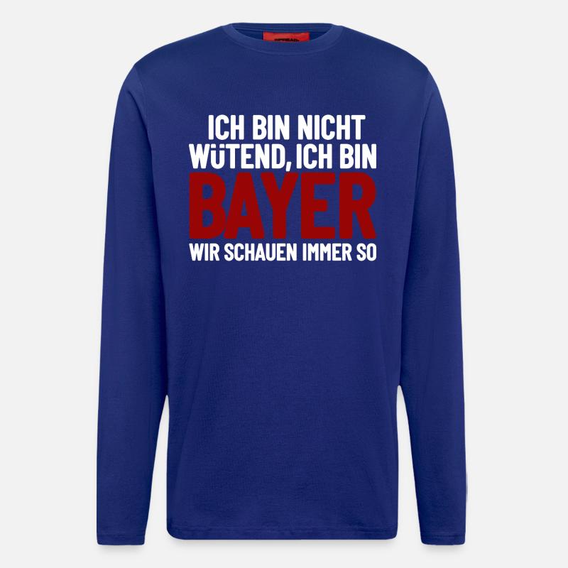 I'm not angry - I'm Bavarian - Longsleeve - made by SPREAD  - Iconic Blue