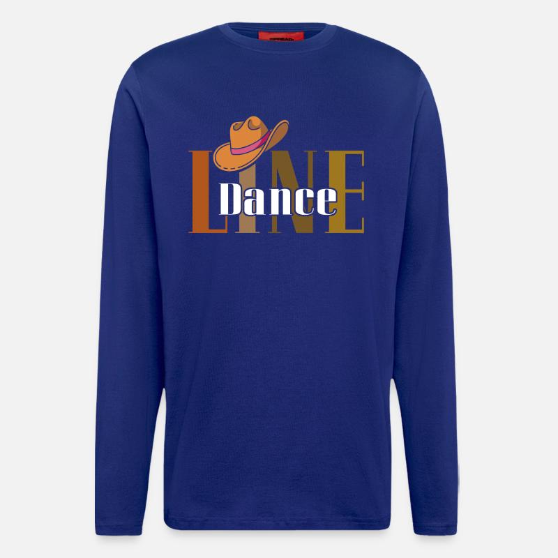 LineDance Cowboy Hut - Langarmshirt - made by SPREAD  - Iconic Blue