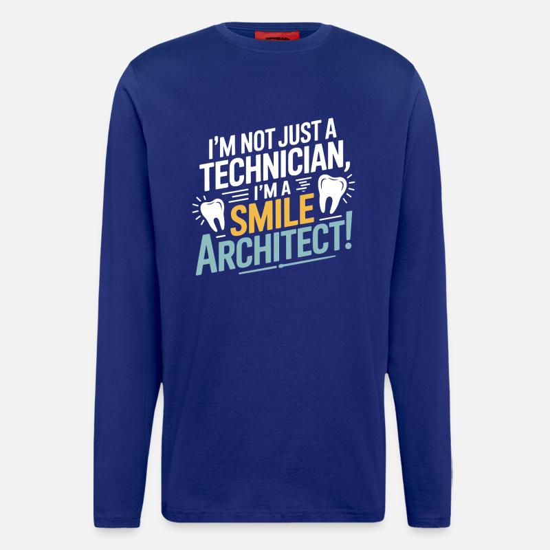 Dental Lab Technician Single Crown  - Longsleeve - made by SPREAD  - Iconic Blue