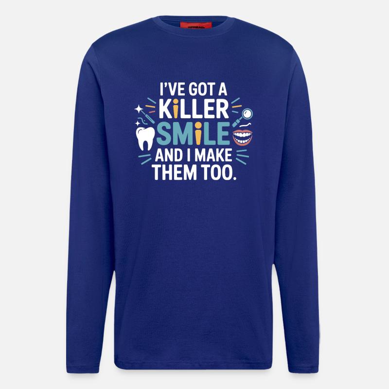 Dental Lab Articulator Precision  - Longsleeve - made by SPREAD  - Iconic Blue