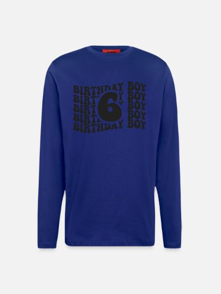 Boy Birthday 6 Year Old - Longsleeve - made by SPREAD - Iconic Blue