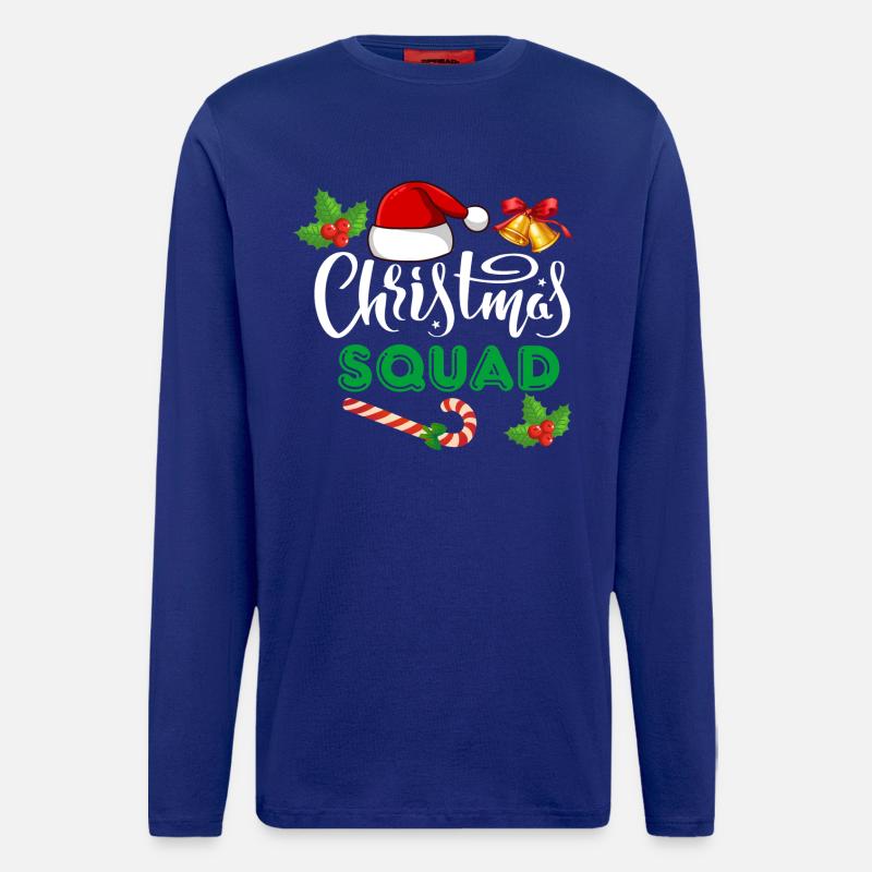christmas squad, marry christmas - Longsleeve - made by SPREAD  - Iconic Blue