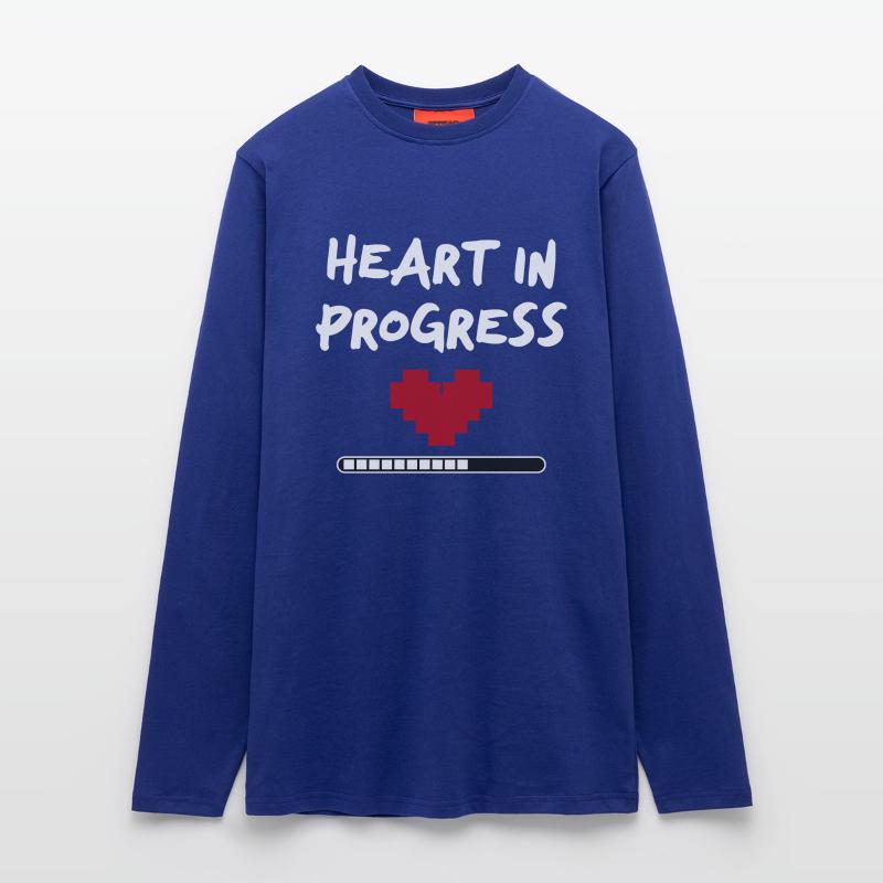 Déclaration HEART IN PROGRESS Manches longues bio décontracté fabriqué en UE