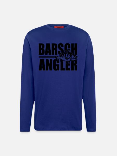 Barsch Angler Barsche Raubfischangeln Flussbarsch - Langarmshirt - made by SPREAD - Iconic Blue