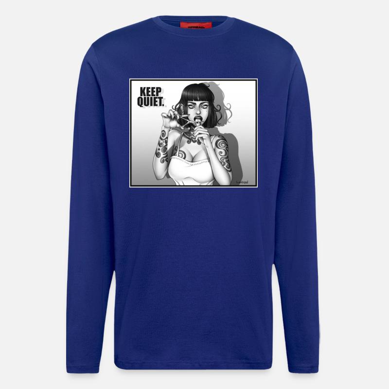 KEEP_QUIET - Langarmshirt - made by SPREAD  - Iconic Blue