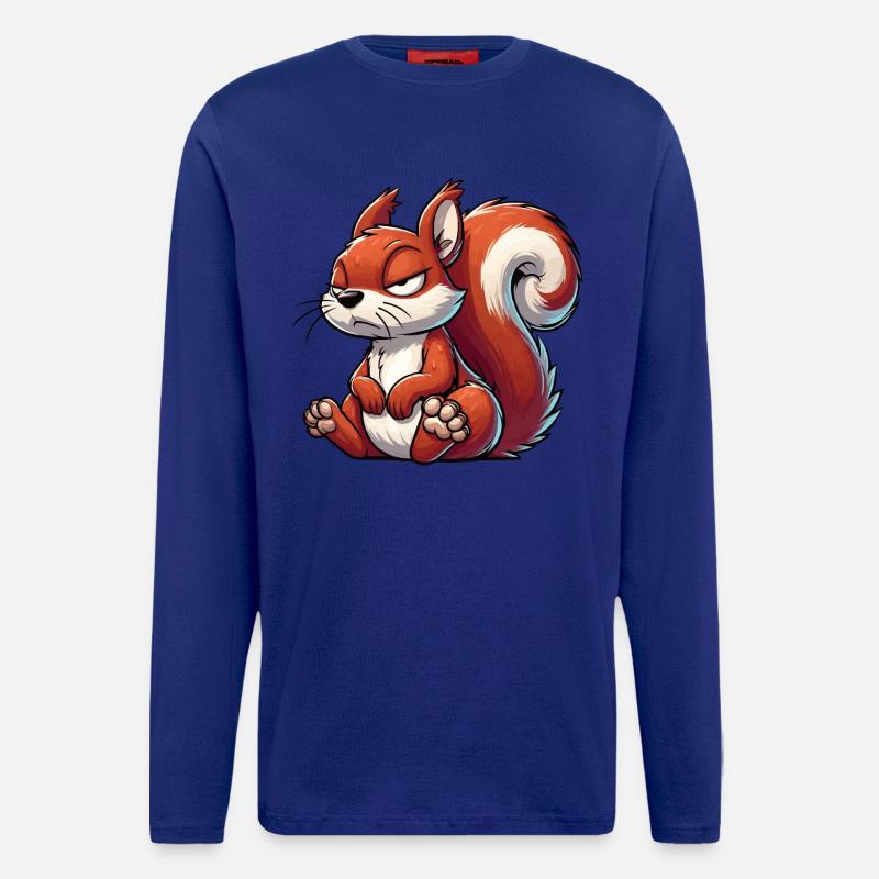 Eichhörnchen Eichhorn Eichhörnchenliebhaber Nager - Langarmshirt - made by SPREAD  - Iconic Blue