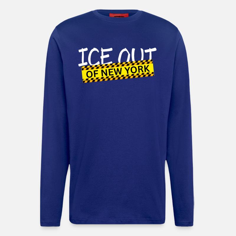 Raus aus New York - Langarmshirt - made by SPREAD - Iconic Blue