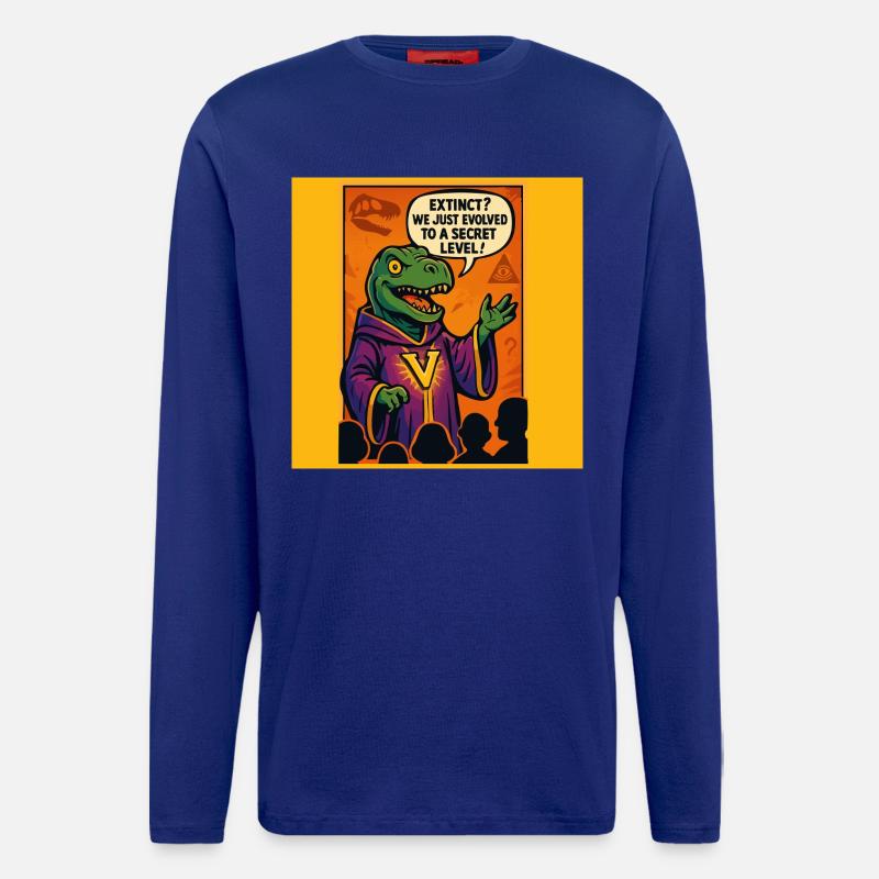 V-Raptor: Evolution auf Geheimstufe - Langarmshirt - made by SPREAD  - Iconic Blue