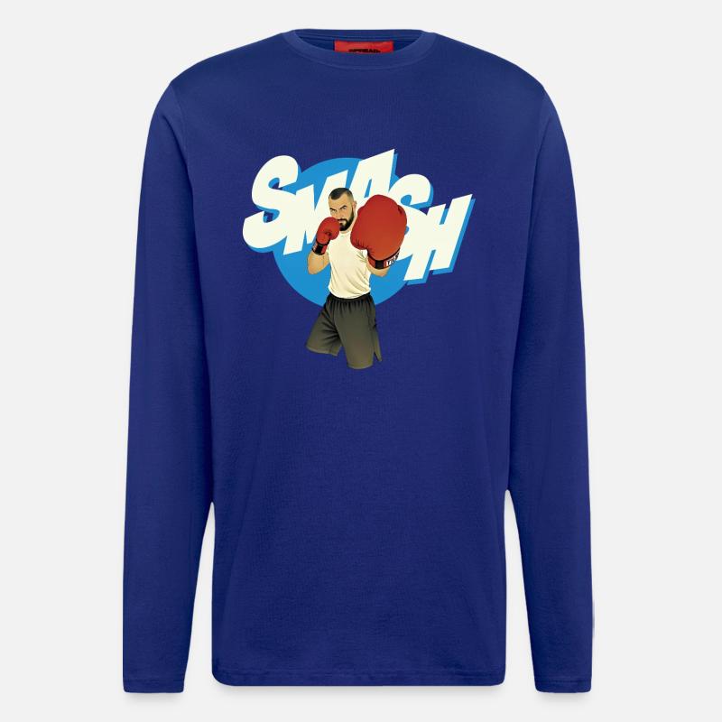 SMASH MAN – nette Leute - Langarmshirt - made by SPREAD  - Iconic Blue